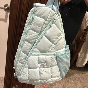 Simply Southern Light Blue Quilted Backpack